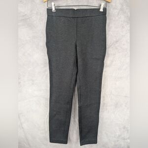 J Crew Any Day Medium Petite Dark Gray Pants Zipper In Back
